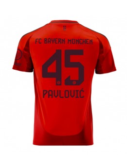 Billige Bayern Munich Aleksandar Pavlovic #45 Hjemmedrakt 2024-25 Kortermet